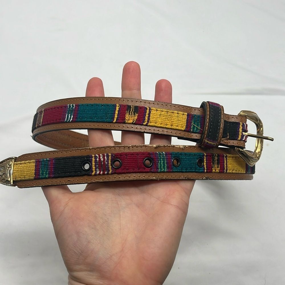 Brown "Barcelona" Multicolored Belt